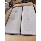 vidaXL Opbergbankjes 2 st met grijs kussen 69 cm kattenstaart
