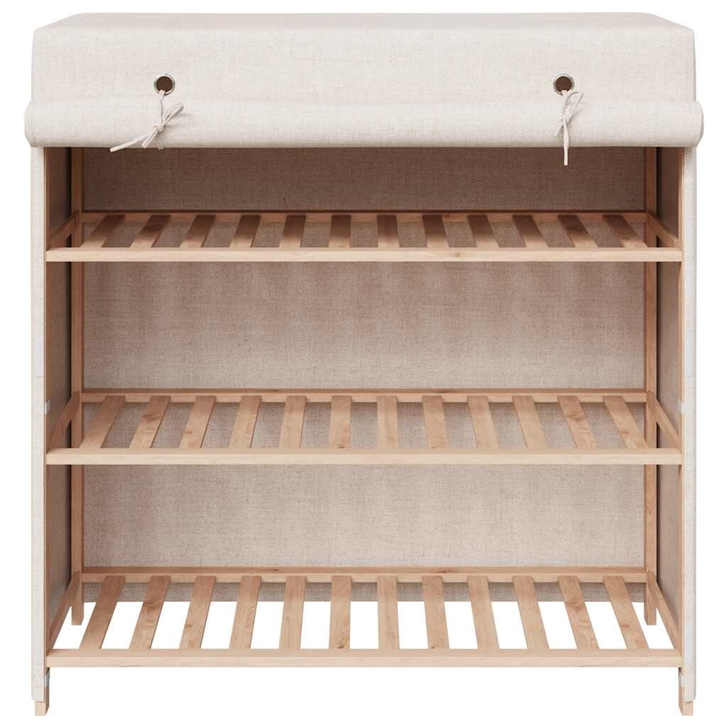 VidaXL Schoenenkast Wit met Hoes - 79x40x80 cm - 65% Korting