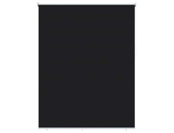vidaXL Buitenrolgordijn UV-bescherming Zwart 100 x 230 cm (B x H)