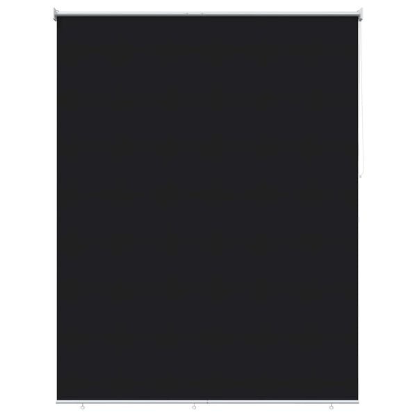 vidaXL Buitenrolgordijn UV-bescherming Zwart 100 x 230 cm (B x H)