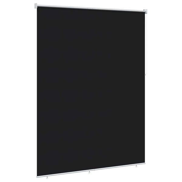 vidaXL Buitenrolgordijn UV-bescherming Zwart 100 x 230 cm (B x H)