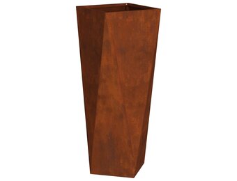 vidaXL Plantenbak Roestig 30 x 30 x 75 cm Cortenstaal