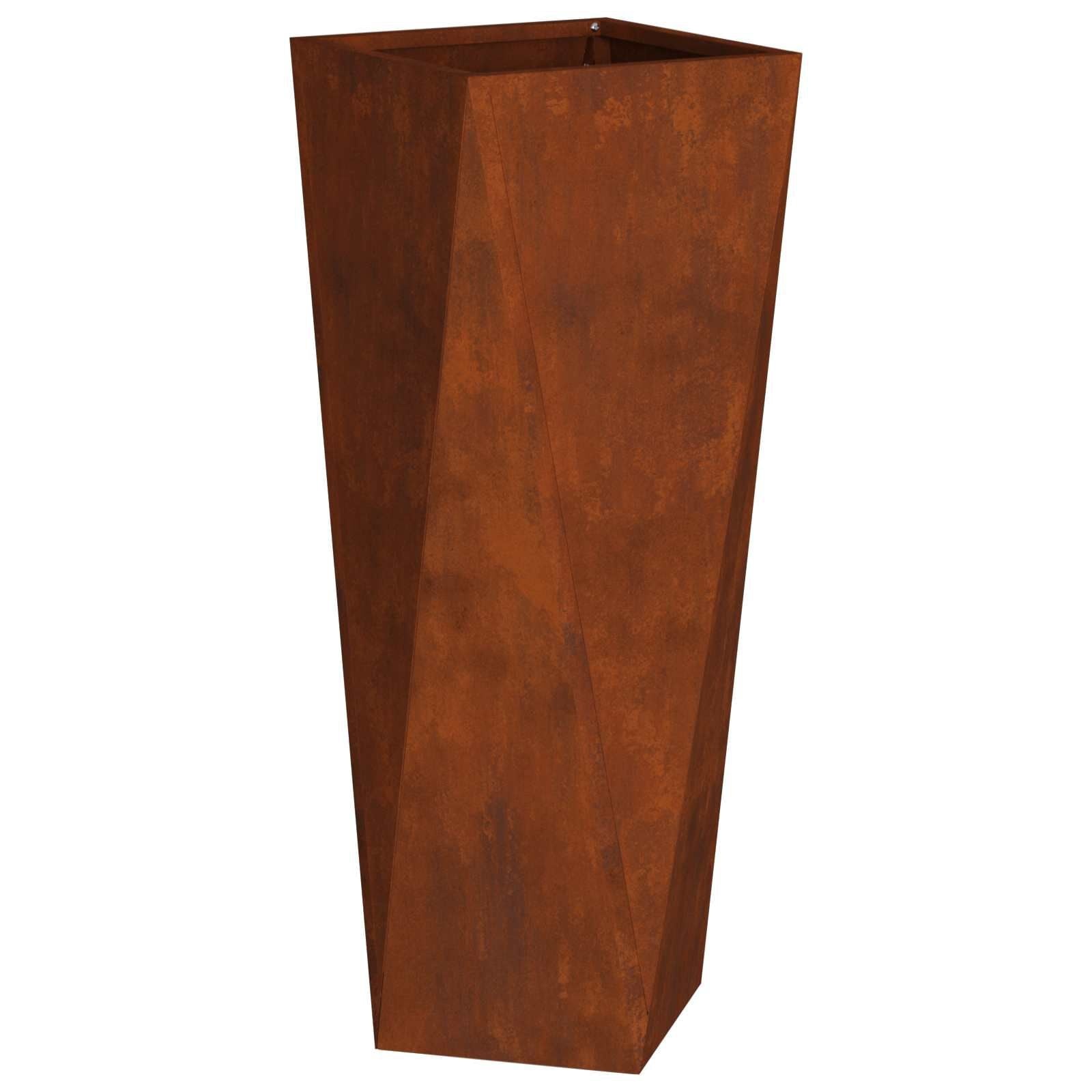 vidaXL Plantenbak Roestig 30 x 30 x 75 cm Cortenstaal