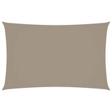 vidaXL Zonnescherm rechthoekig 5x8 m oxford stof taupe