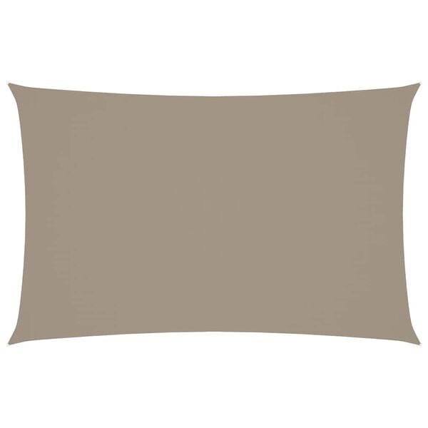 vidaXL Zonnescherm rechthoekig 5x8 m oxford stof taupe