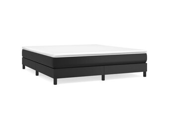 vidaXL Bedframe kunstleer zwart 180x200 cm