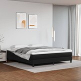 vidaXL Bedframe kunstleer zwart 180x200 cm