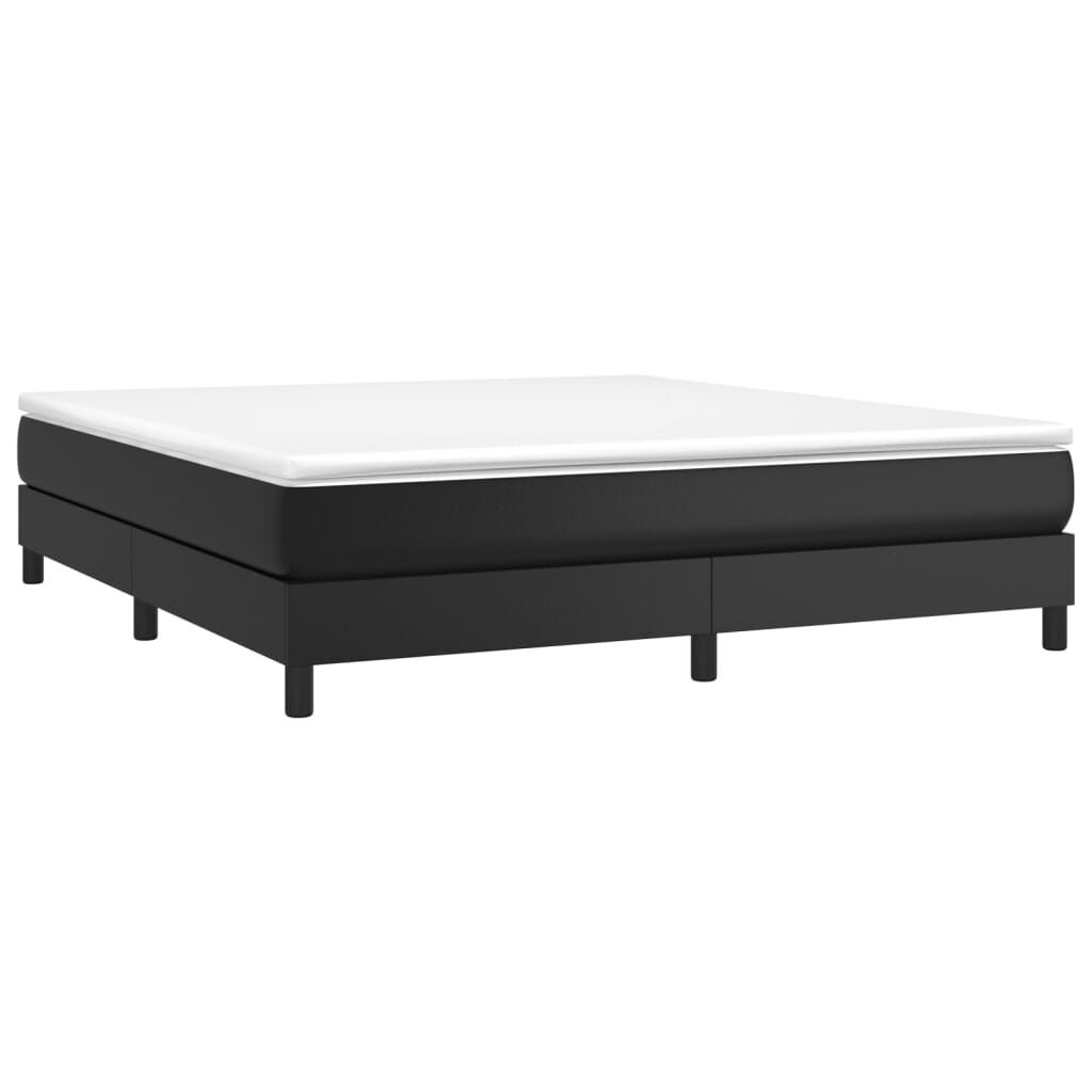 vidaXL Bedframe kunstleer zwart 180x200 cm