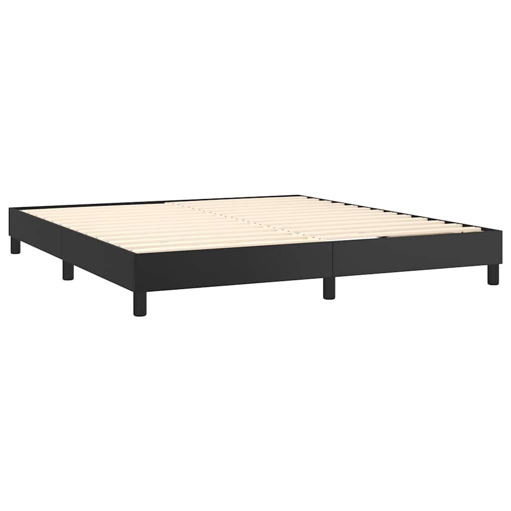vidaXL Bedframe kunstleer zwart 180x200 cm