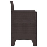 vidaXL Tuinstoel 2 st Bruin Polypropyleen