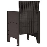 vidaXL Tuinstoel 2 st Bruin Polypropyleen