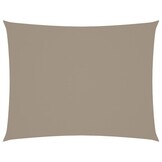 vidaXL Zonnescherm rechthoekig 6x8 m oxford stof taupe