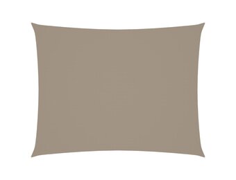vidaXL Zonnescherm rechthoekig 6x8 m oxford stof taupe