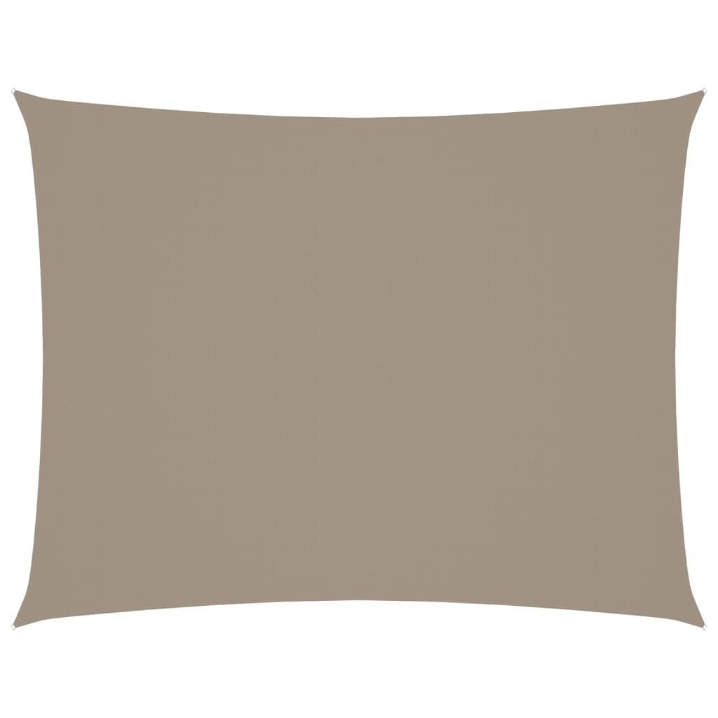 Rechthoekig Zonnedoek 6x8m Taupe - 34% Korting