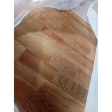 vidaXL Tafelblad rond Ø 60x1,5 cm bewerkt massief eikenhout lichtbruin