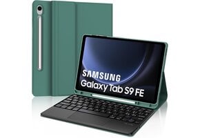 Toetsenbordhoes met Touchpad voor Samsung Tab S9 FE/S9 11" - Italiaans QWERTY - Donkergroen (76% Korting)