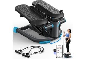 Fitness Mini Stepper 2-in-1 met LCD & Weerstandsbanden - 35% Korting