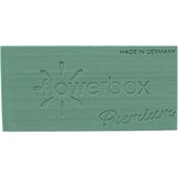Flowerbox 3X Original Oasis® Premium steekschaum - 3-4 dagen extra bloemversheid door MaxLife-impregnering - 23 x 11 x 3,6 cm - nat steekschaum voor bloemen, bruiloft, verjaardag, kerk