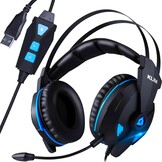 KLIM Impact V2 - Gaming -headset en Mikro (USB) - 7.1 Surround Sound + Isolation - Hoge kwaliteit Sound + PS5 -headset met Sonore Bass - voor pc, PlayStation, videogames [Nieuwe-versie]