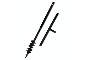 Grondboor met handvat (zwart, 80mm) - 38% Korting