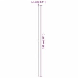 vidaXL Plantenstaken 30 st 150 cm staal groen