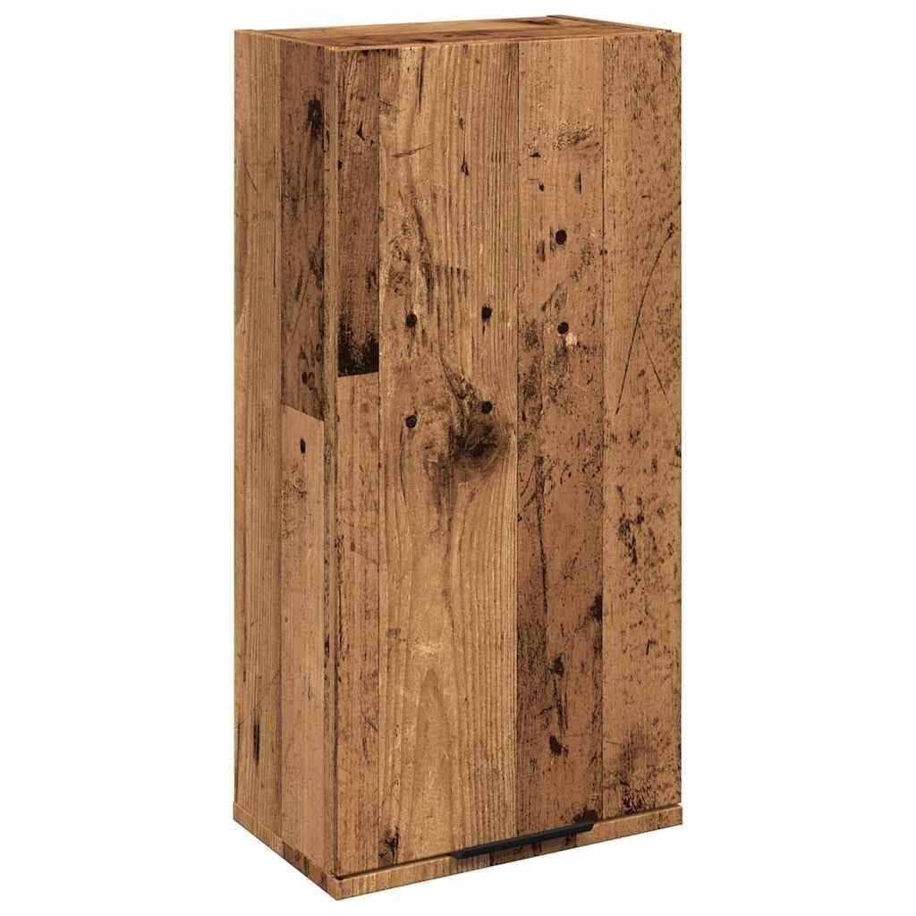 vidaXL Badkamerkast wandgemonteerd 32x20x67 cm oud houtkleurig