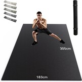 XXL Yogamat 8mm Dik - Antislip PVC - Inclusief Fitnessbanden - 34% Korting