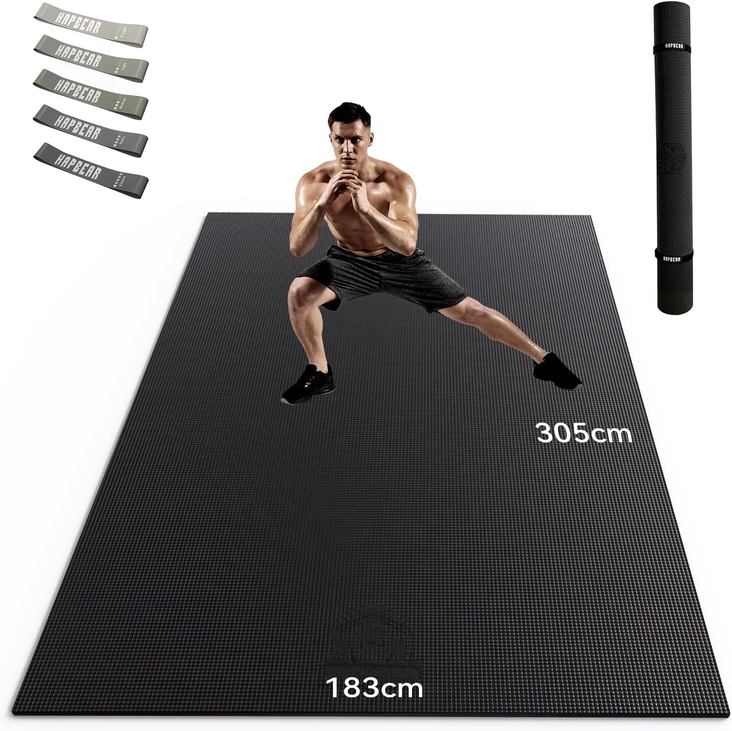 XXL Yogamat 8mm Dik - Antislip PVC - Inclusief Fitnessbanden - 34% Korting