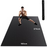 XXL Yogamat 8mm Dik - Antislip PVC - Inclusief Fitnessbanden - 34% Korting