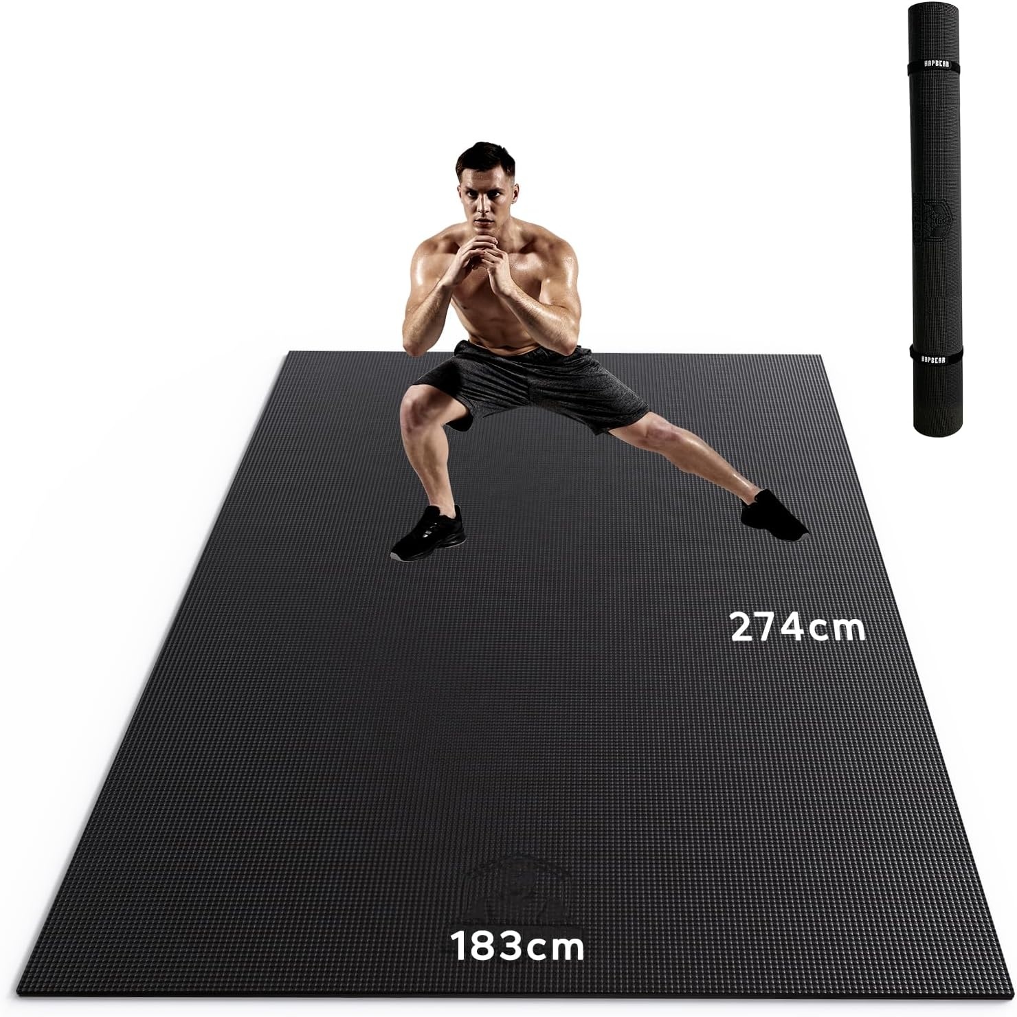 XXL Yogamat 8mm Dik - Antislip PVC - Inclusief Fitnessbanden - 34% Korting
