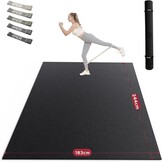 XXL Yogamat 8mm Dik - Antislip PVC - Inclusief Fitnessbanden - 34% Korting