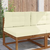 vidaXL Buiten bankkussen Polyester Crèmekleurig 80 x 80 cm
