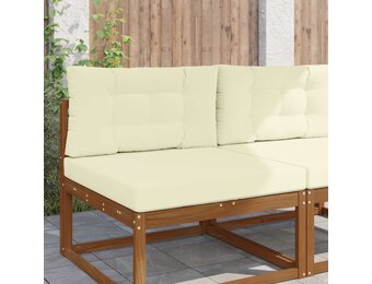 vidaXL Buiten bankkussen Polyester Crèmekleurig 80 x 80 cm