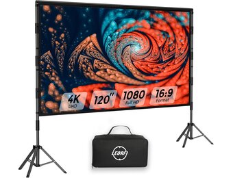 Beamerscherm met statief 120 inch, outdoor projectorscherm - Maat 120 inches