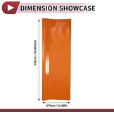 Beschermfolie voor auto's, buiten- en binnengebruik, vinylafdekking, 5,5 mil, 1 stuk, universeel oranje 52ft x 5ft