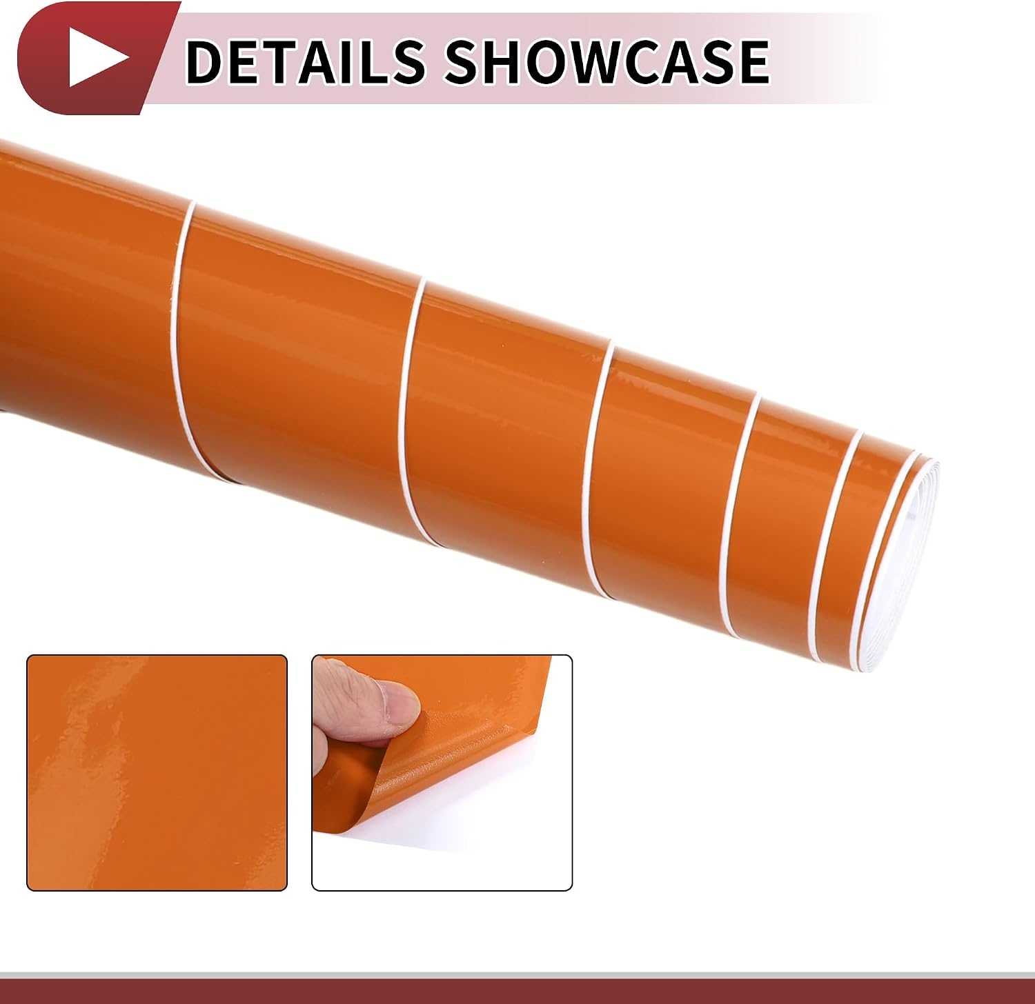 Beschermfolie voor auto's, buiten- en binnengebruik, vinylafdekking, 5,5 mil, 1 stuk, universeel oranje 52ft x 5ft