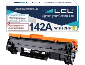 LCL 142A zwarte tonercartridges, compatibel met HP 142A, W1420A, 142X, W1420X (met chip), compatibel met HP LaserJet M110, M110w, MFP, M139, M139w, M140, M140w printer (1 stuks)