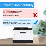 LCL 142A zwarte tonercartridges, compatibel met HP 142A, W1420A, 142X, W1420X (met chip), compatibel met HP LaserJet M110, M110w, MFP, M139, M139w, M140, M140w printer (1 stuks)