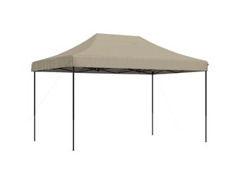 vidaXL Partytent inklapbaar pop-up 440x292x315 cm taupe