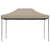 vidaXL Partytent inklapbaar pop-up 440x292x315 cm taupe