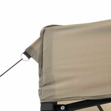 vidaXL Partytent inklapbaar pop-up 440x292x315 cm taupe