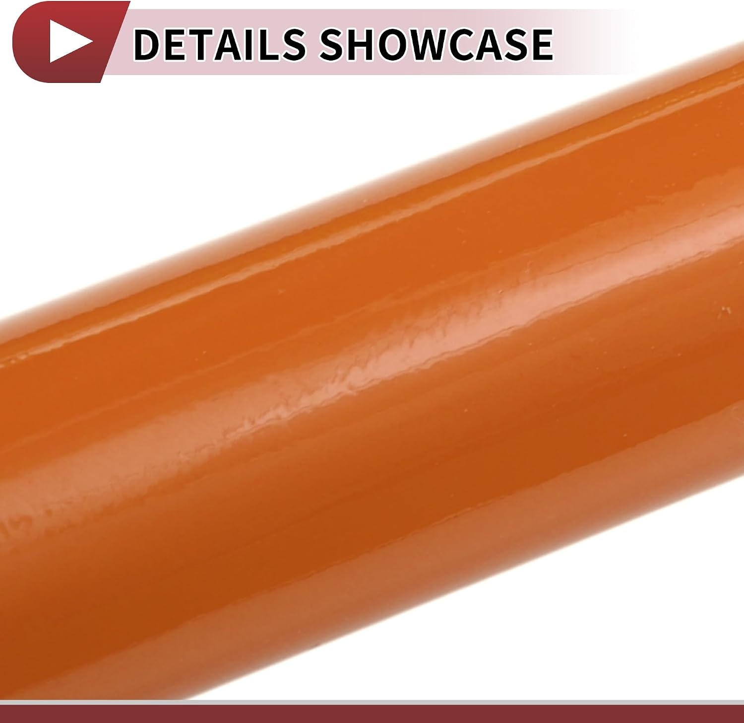 Oranje Beschermfolie voor Auto 37 x 150 cm Omwikkelingsafdekking van Vinyl voor Buiten en Binnen 5,5 mil 1 stuk Universeel PVC