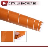 Oranje Beschermfolie voor Auto 37 x 150 cm Omwikkelingsafdekking van Vinyl voor Buiten en Binnen 5,5 mil 1 stuk Universeel PVC