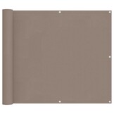 vidaXL Balkon Scherm 100 x 300 cm Oxford Stof Rechthoekig Taupe