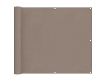 vidaXL Balkon Scherm 100 x 300 cm Oxford Stof Rechthoekig Taupe
