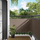 vidaXL Balkon Scherm 100 x 300 cm Oxford Stof Rechthoekig Taupe