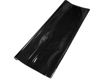 Beschermfolie voor auto's, buiten- en binnengebruik, vinylafdekking, 5,5 mil, 1 stuk, universeel zwart 9ft x 15 m