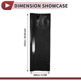 Beschermfolie voor auto's, buiten- en binnengebruik, vinylafdekking, 5,5 mil, 1 stuk, universeel zwart 9ft x 15 m