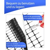 Kippenhek, 50 m, begrenzingshek, 100 cm hoog, mobiel kippenhek, weidehek, tuinhek voor buiten, met 30 x stalen palen, 200 x kabelbinders