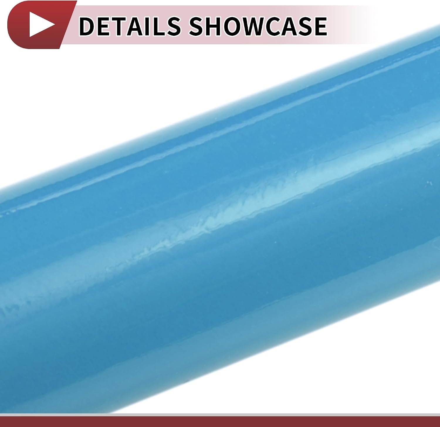 Lichtblauwe kleur auto beschermfolie 14,11 voet x 59,84 inch vinylfolie voor buiten binnen 5,5 mil 1 stuk pvc universeel